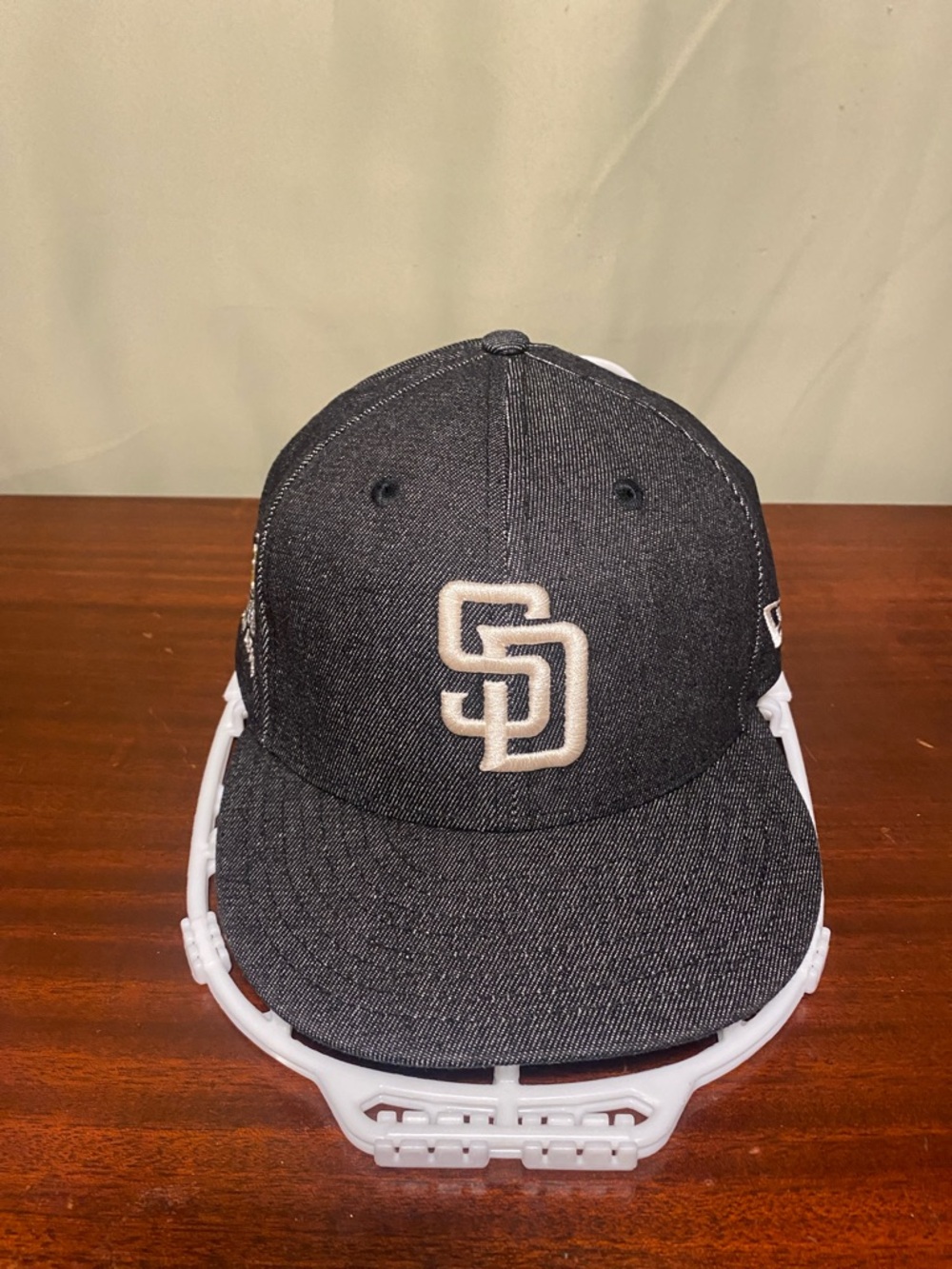 San Diego Padres Petco Park Patch Black Graphite Demin New Era 59Fifty Cap 7 1/2